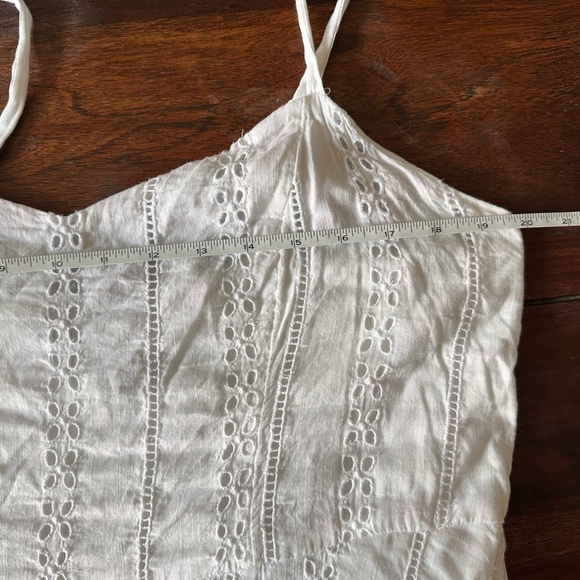 Old Navy White Eyelet Cami Sundress Women’s XL Cotton Blend Coastal Cowgirl - Picture 7 of 8